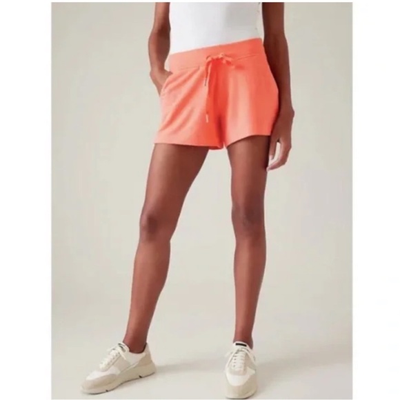 Athleta • NWT Coral Balance 4” Shortie Size 2X Comfy Drawstrings Pockets Casual - Picture 2 of 9